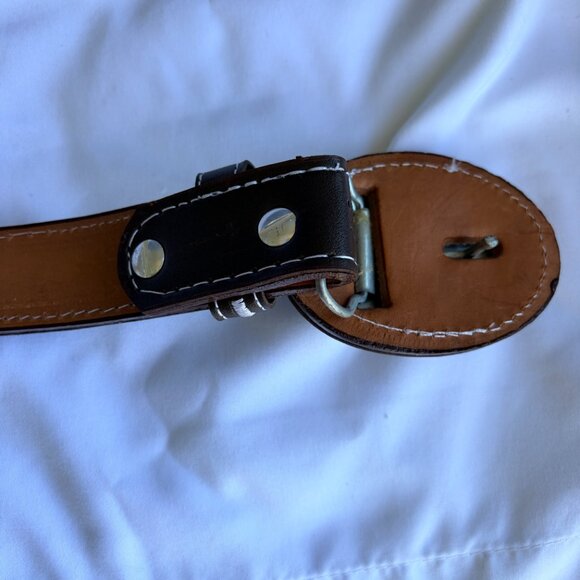 Embroidered Horse Brown Charro Belt Western Cowboy Mexican Size 34 - Picture 7 of 10